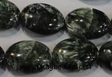 CSH134 15.5 inches 16*20mm oval natural seraphinite gemstone beads