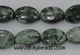 CSH55 15.5 inches 12*16mm oval natural seraphinite gemstone beads