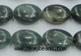 CSJ206 15.5 inches 15*20mm oval serpentine jade gemstone beads