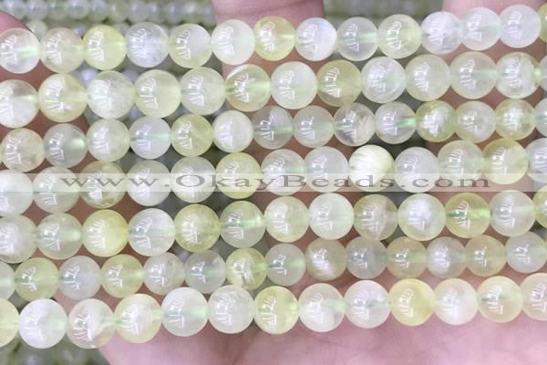 CSJ311 15.5 inches 6mm round serpentine new jade beads