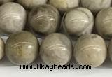 CSL152 15.5 inches 8mm round 

sliver leaf jasper beads wholesale