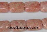 CSM21 15.5 inches 13*18mm rectangle salmon stone beads wholesale