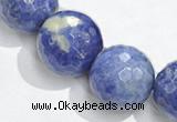 CSO20 12mm faceted round AB grade sodalite beads wholesale