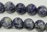 CSO305 15.5 inches 14mm faceted round Brazilian sodalite beads