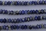 CSO31 15.5 inches 3*6mm faceted rondelle sodalite gemstone beads