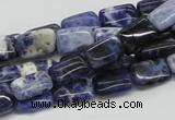 CSO45 15.5 inches 8*12mm rectangle sodalite gemstone beads wholesale