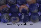 CSO523 15.5 inches 10mm round matte orange sodalite beads wholesale