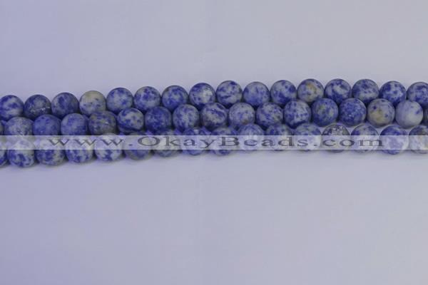 CSO533 15.5 inches 10mm round matte African sodalite beads wholesale