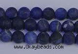 CSO541 15.5 inches 6mm round matte sodalite beads wholesale