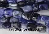 CSO55 15.5 inches 4*6mm nuggets sodalite gemstone beads