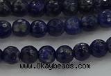 CSO642 15.5 inches 6mm faceted round sodalite gemstone beads