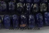 CSO664 15.5 inches 7*12mm faceted rondelle sodalite gemstone beads