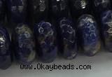 CSO666 15.5 inches 9*16mm faceted rondelle sodalite gemstone beads