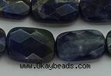 CSO739 15.5 inches 15*20mm faceted rectangle sodalite gemstone beads