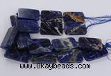 CSO822 15.5 inches 30*50mm - 32*52mm rectangle orange sodalite beads