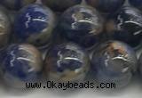 CSO833 15.5 inches 10mm round orange sodalite beads wholesale