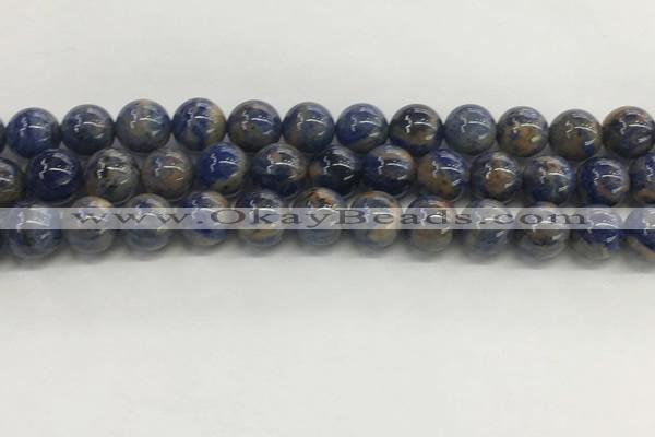 CSO833 15.5 inches 10mm round orange sodalite beads wholesale