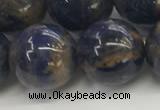 CSO836 15.5 inches 16mm round orange sodalite beads wholesale