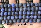 CSO842 15.5 inches 8mm round matte sodalite beads wholesale