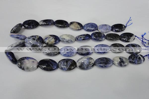 CSO92 15.5 inches 18*25mm oval sodalite gemstone beads