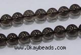 CSQ101 15.5 inches 8mm round grade AA natural smoky quartz beads