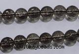 CSQ103 15.5 inches 8mm faceted round grade AA natural smoky quartz beads