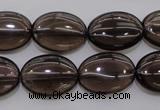 CSQ234 15.5 inches 13*18mm oval grade AA natural smoky quartz beads