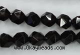 CSQ353 15.5 inches 10mm faceted nuggets smoky quartz beads