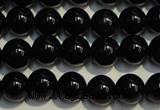 CSQ402 15.5 inches 8mm round black morion smoky quartz beads