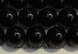 CSQ404 15.5 inches 12mm round black morion smoky quartz beads