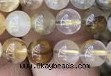 CSQ801 15.5 inches 6mm round scenic quartz beads wholesale