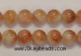 CSS17 15.5 inches 10mm round natural sunstone beads wholesale