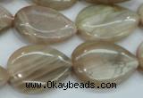 CSS207 15.5 inches 18*25mm flat teardrop natural sunstone beads