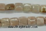 CSS208 15.5 inches 10*10mm square natural sunstone beads