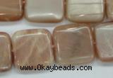 CSS209 15.5 inches 20*20mm square natural sunstone beads