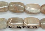 CSS212 15.5 inches 15*20mm rectangle natural sunstone beads