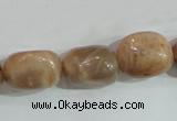 CSS254 15.5 inches 16*18mm nuggets natural sunstone beads