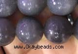 CSS318 15.5 inches 12mm round black sunstone gemstone beads