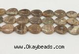 CSS410 15.5 inches 18*25mm flat teardrop sunstone beads wholesale