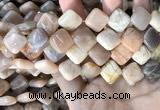 CSS430 15.5 inches 14*14mm diamond sunstone beads wholesale