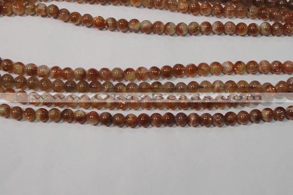 CSS551 15.5 inches 5mm round natural golden sunstone beads