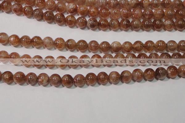 CSS554 15.5 inches 8mm round natural golden sunstone beads