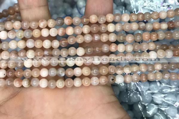 CSS690 15.5 inches 4mm round sunstone beads wholesale