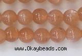 CSS703 15.5 inches 4mm round natural golden sunstone beads