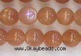 CSS708 15.5 inches 4mm round natural golden sunstone beads