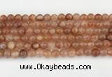 CSS752 15.5 inches 7mm round golden sunstone beads wholesale