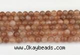 CSS753 15.5 inches 8mm round golden sunstone beads wholesale