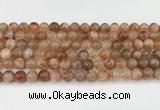 CSS763 15.5 inches 8mm round golden sunstone beads wholesale