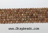 CSS784 15.5 inches 6mm round sunstone gemstone beads wholesale