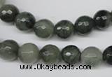 CSW12 15.5 inches 8mm faceted round seaweed quartz beads wholesale